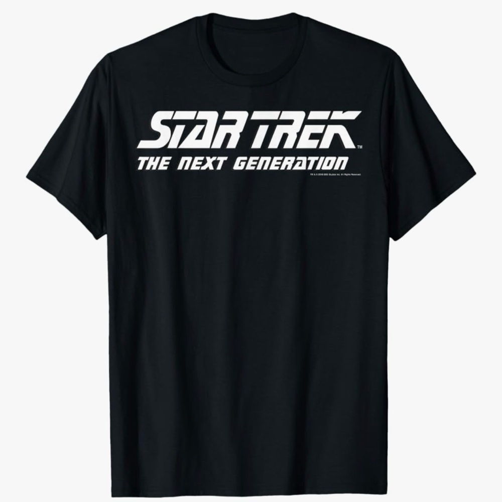 Star Trek Deadstock THE NeXT GENERATION Black T-Shirt men’s size xl Vintage!!!!